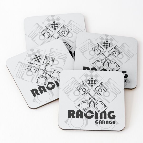 Item preview, Piston Car Cylinder Garage Garage Racing Illustration Checkered Flag Icon designed and sold by AndreMi.