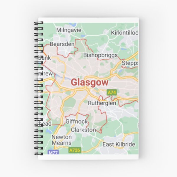 Item preview, Glasgow map designed and sold by OliLewDesigns.