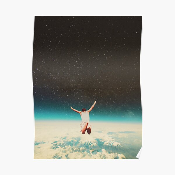 Falling with a hidden smile Poster
