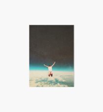 Falling with a hidden smile Art Board