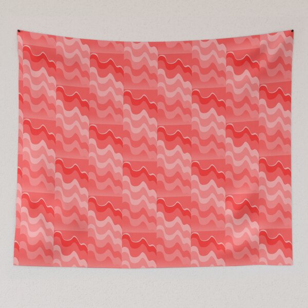Item preview, Red wave pattern designed and sold by Chirayu1111.