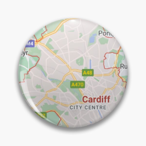 Artikelvorschau, Karte von Cardiff entworfen und verkauft von OliLewDesigns.