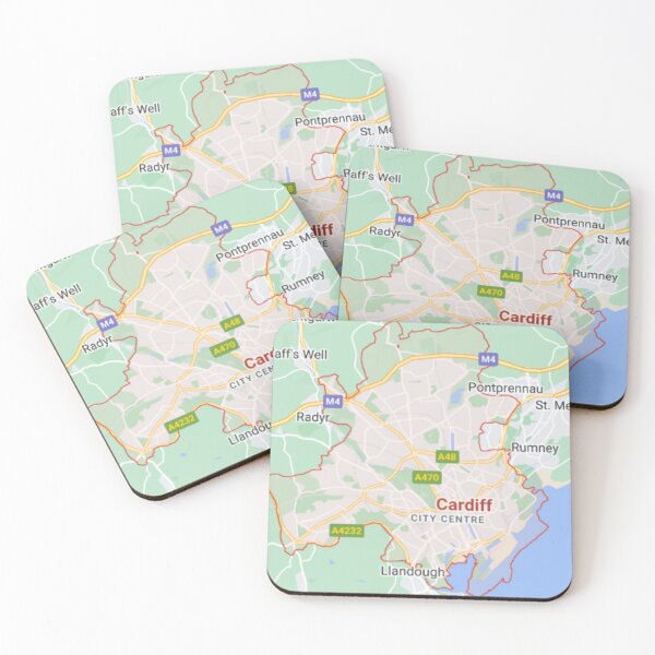 Item preview, mapa de Cardiff designed and sold by OliLewDesigns.