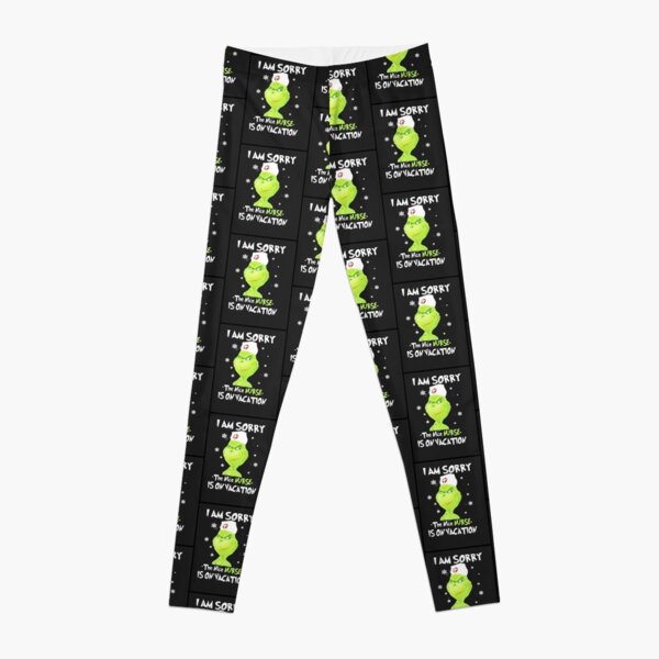 Fuwaxung Christmas Grinch Grinch 3D Digital Print Tight Feet Ladies Yoga  Leggings Cosplay 