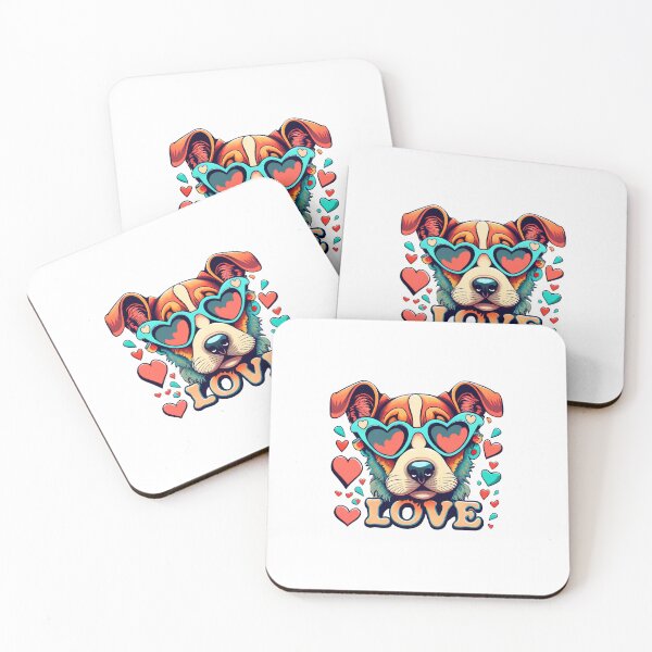 Item preview, Puppy love puppies colourful adorable dogs design playful affectionate  designed and sold by w1ckerman.