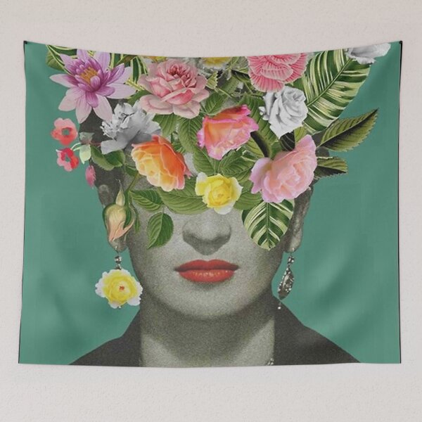 Item preview, Flower Hidden Face Frida Khalo designed and sold by EmeliaSkiles.