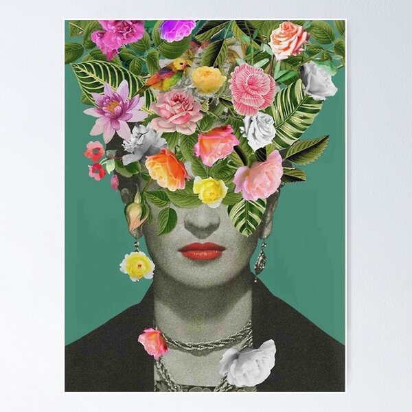 Artikel-Vorschau von Blume verstecktes Gesicht Frida Khalo, designt und verkauft von EmeliaSkiles.