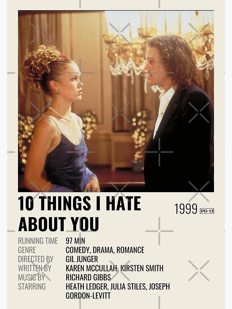 10 Things I Hate About You Poster for Sale by ToriaMe