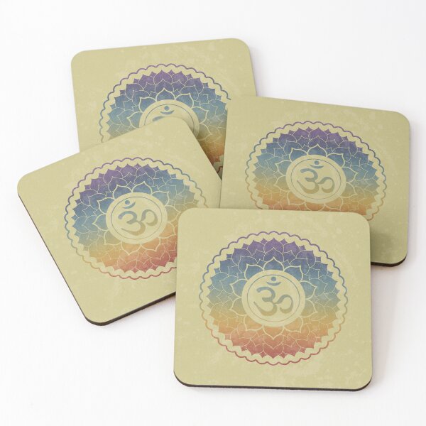 Artikelvorschau, Crown Chakra Lotus - Gold + Rainbow Sunset entworfen und verkauft von Irene Estelle.