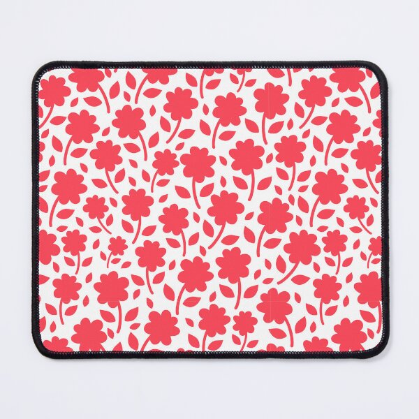 Item preview, A Vibrant Red & White Silhouette Floral Flower pattern designed and sold by Nicola-Rowe.