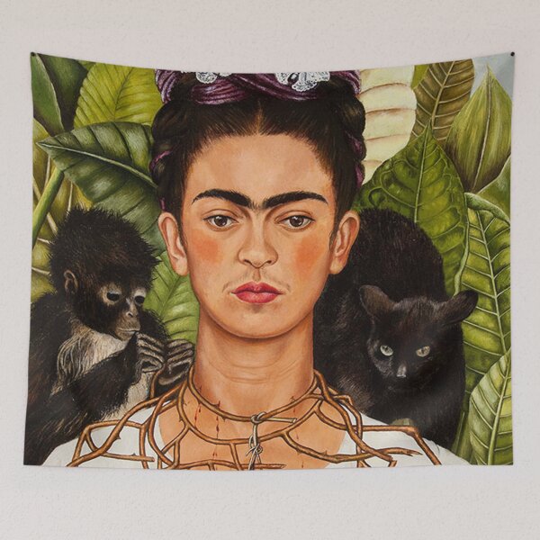 Item preview, Khalo with Cat and Monkeys Frida designed and sold by EmeliaSkiles.