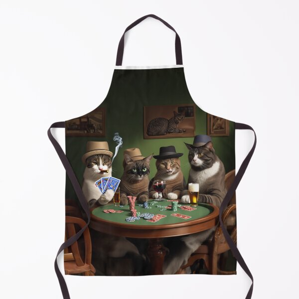 Item preview, Cats playing poker designed and sold by Glamalt.