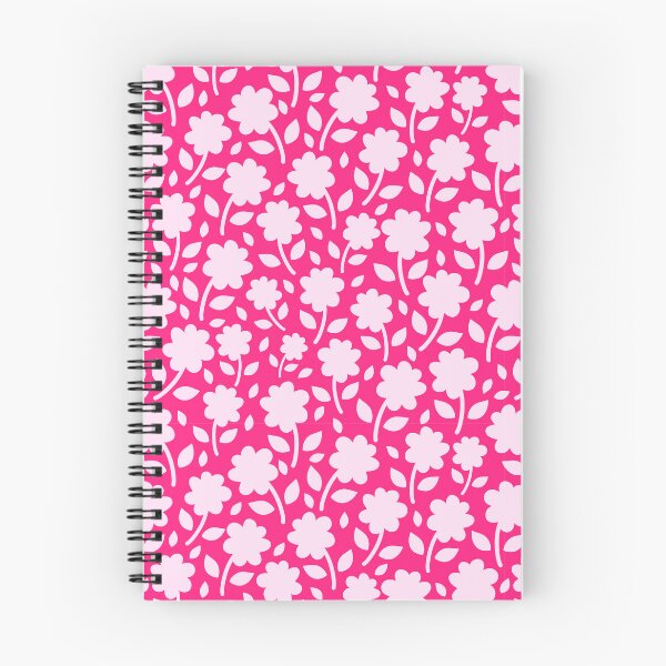 Item preview, A Vibrant Pink Silhouette Floral Flower pattern designed and sold by Nicola-Rowe.