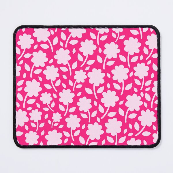 Item preview, A Vibrant Pink Silhouette Floral Flower pattern designed and sold by Nicola-Rowe.