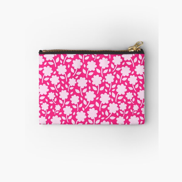Item preview, A Vibrant Pink Silhouette Floral Flower pattern designed and sold by Nicola-Rowe.