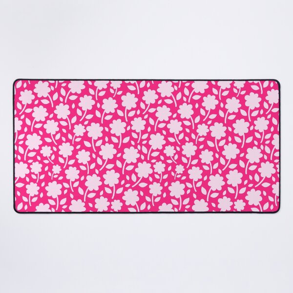 Item preview, A Vibrant Pink Silhouette Floral Flower pattern designed and sold by Nicola-Rowe.