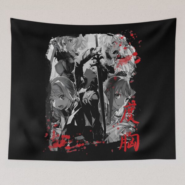 Item preview, Black and white kirito fight designed and sold by LuxuryNixonBird.