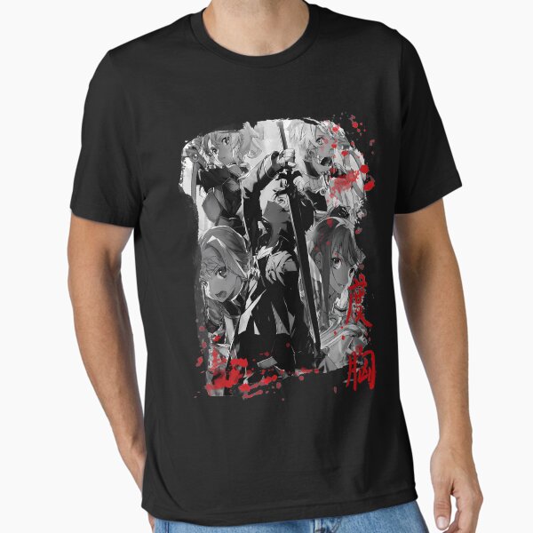 Item preview, Black and white kirito fight designed and sold by LuxuryNixonBird.
