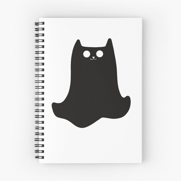 Item preview, Simple Black Cat Ghost Print designed and sold by Julia Sol.
