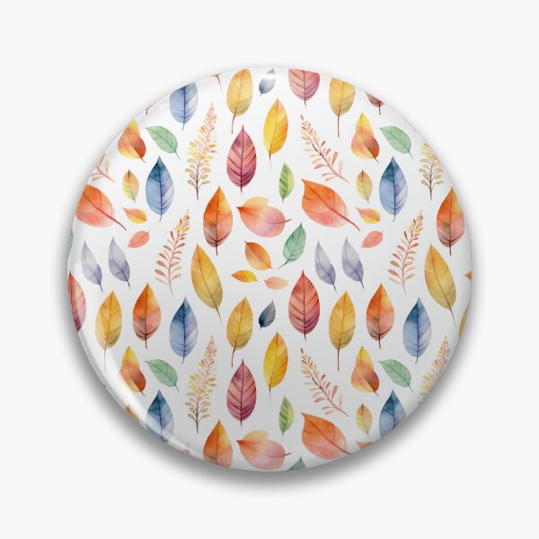 Item preview, Vivid Fall Leaves: Watercolor Pattern Art designed and sold by Rivanes.