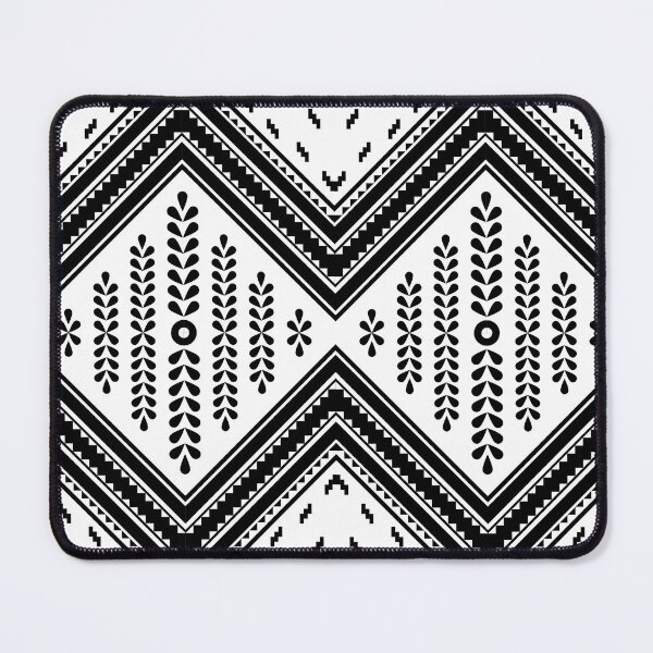 Item preview, Black and white geomatric pattern for fabric, cover designed and sold by SweetGingers.