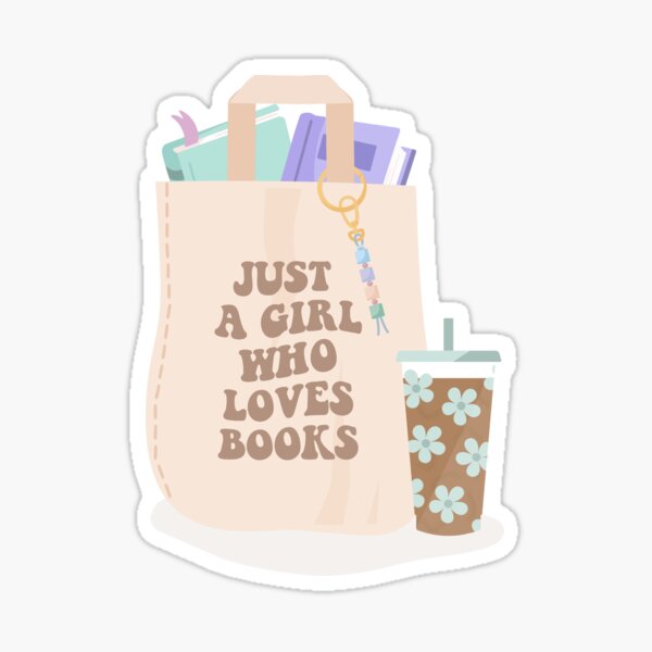 Just A Girl Who Loves Books / Bookish Aesthetic Tote Bag Coffee