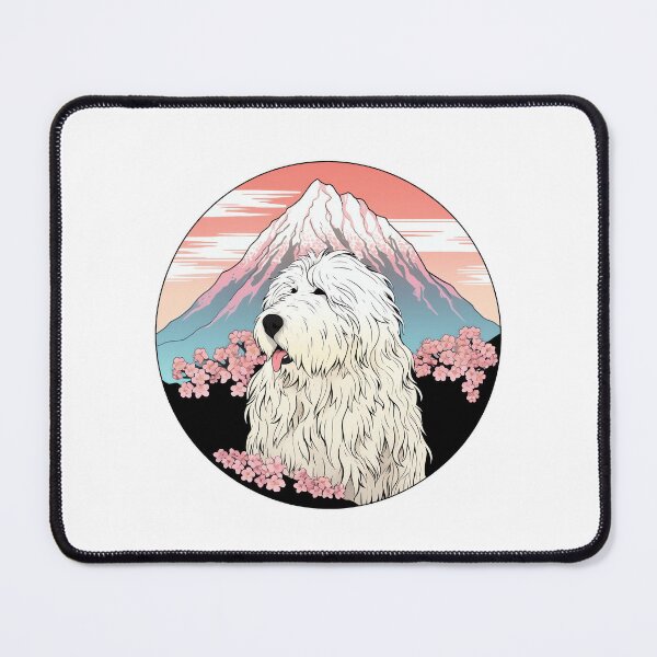 Old english sheepdog with tail (grey) Sticker for Sale by KiwiJP