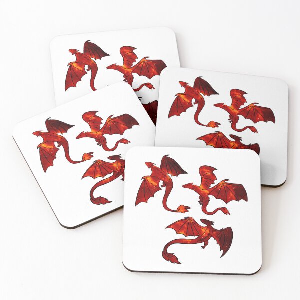 Item preview, Flying red dragons pattern  designed and sold by Yaragold.