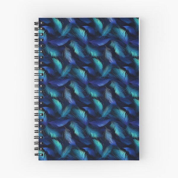 Item preview, Blue Bird Feathers: Elegance on Black designed and sold by Rivanes.