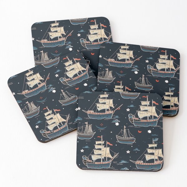 Item preview, Pirate ship pattern designed and sold by DiveIntoDesigns.