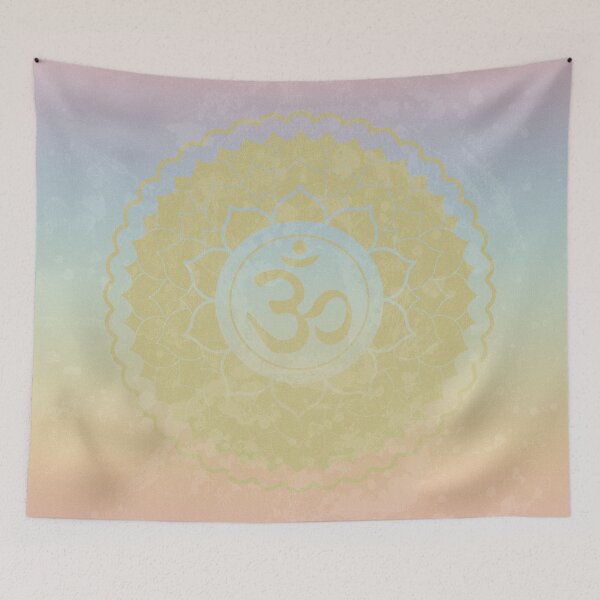 Artikelvorschau, Crown Chakra Lotus - Rainbow Sorbet + Gold entworfen und verkauft von Irene Estelle.