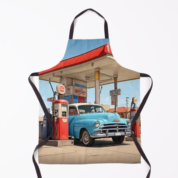Item preview, American gas station, muscle car, refueling, desert, USA designed and sold by Chemikal1993.