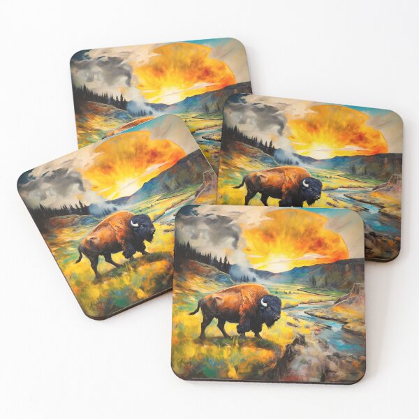 Item preview, Yellowstone sunset designed and sold by ArtMysterious.