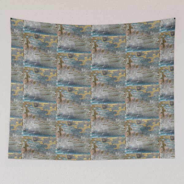 Item preview, Gold and Sea, Gold and sea, Abstract Art, Abstract Art designed and sold by MagicaPainting.