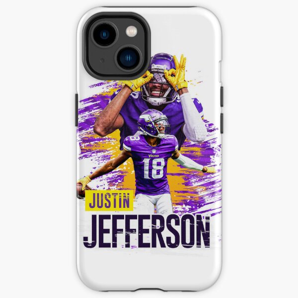 Justin Jefferson Minnesota Vikings Player Emoji Bump Galaxy Case