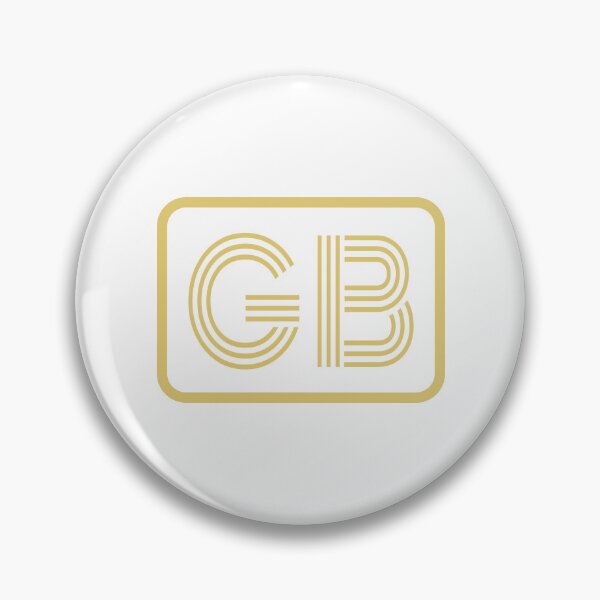 Item preview, GB Initials Gold Geometric Letters designed and sold by Jeallan Designs.