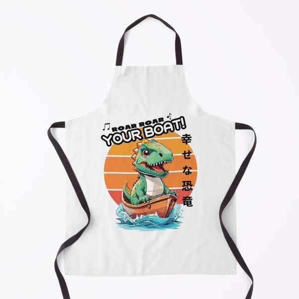 Artikelvorschau, Roar Roar Kawaii Happy Dinosaur T-Rex Japanischer Stil Weiß entworfen und verkauft von chatzous.