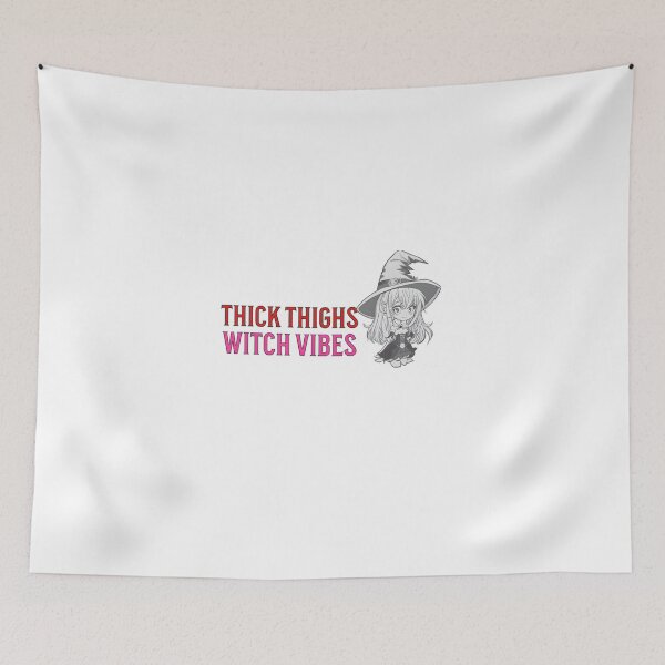 Item preview, "thick thighs witch vibes" halloween mood  designed and sold by GalaxyGraffiti.