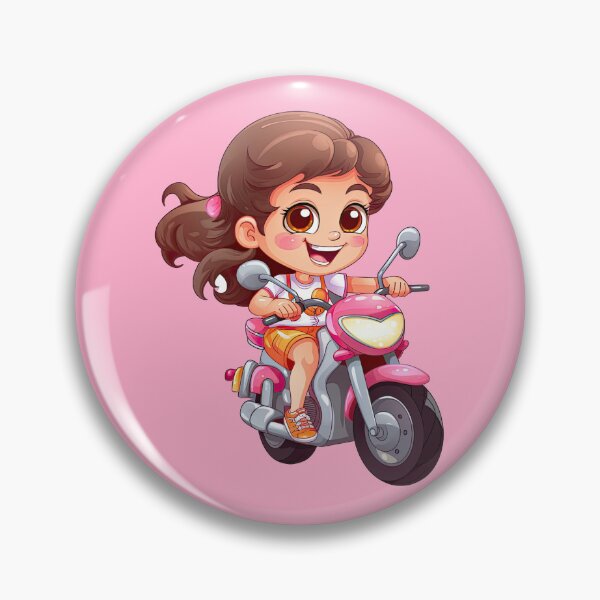 Item preview, Teenage Girl Riding a Pink Scooter  (pink background) designed and sold by TheTrendsDesk.