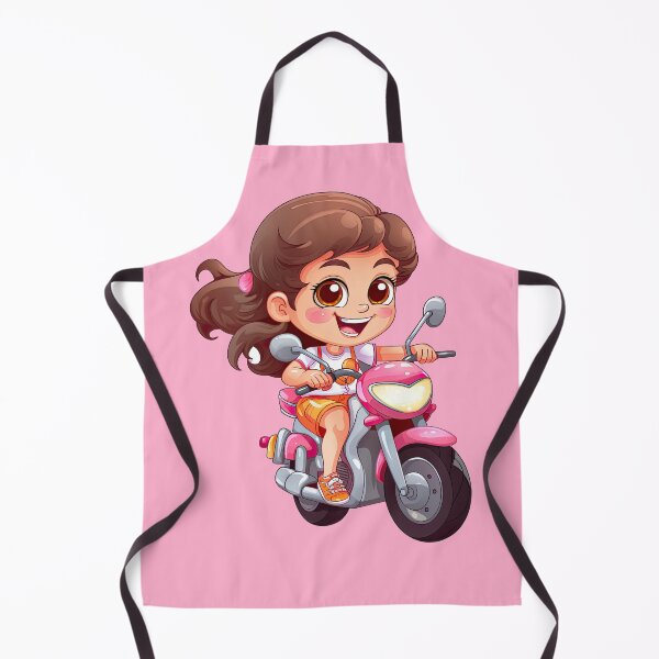 Item preview, Teenage Girl Riding a Pink Scooter (pink background) designed and sold by TheTrendsDesk.