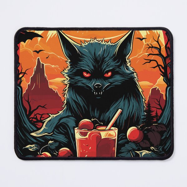 Item preview, Vegan Halloween Bash: Bat Sipping a Smoothie designed and sold by TheFrenchVegan.