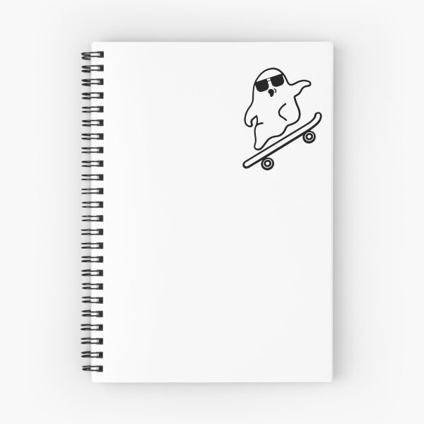 Aperçu de l'œuvre Fantôme Skateboard Costume d'Halloween T-shirt drôle de skateboard créée et vendue par InkCreato.
