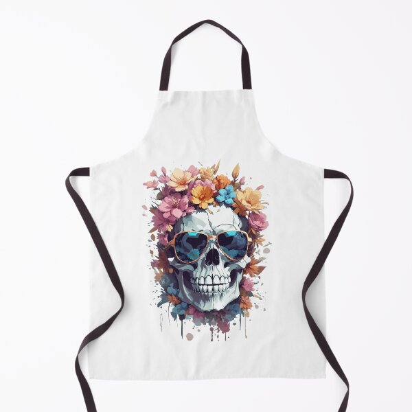 Item preview, Skull with Sunglasses and Flowers designed and sold by rhashhab.