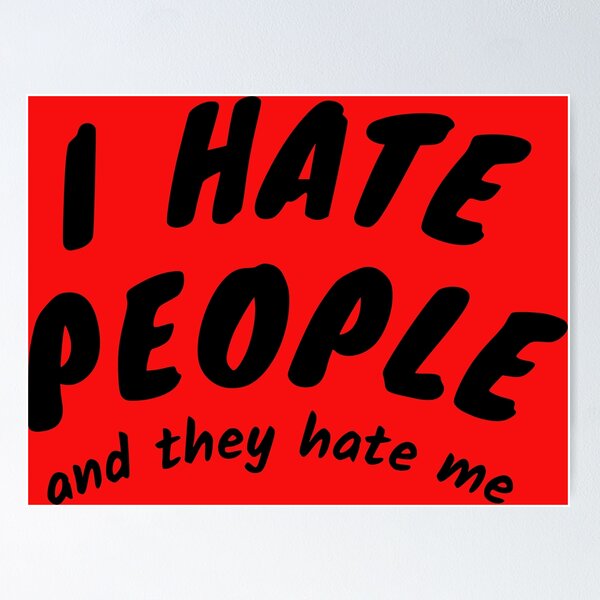 Item preview, I Hate People designed and sold by glowdesigns.
