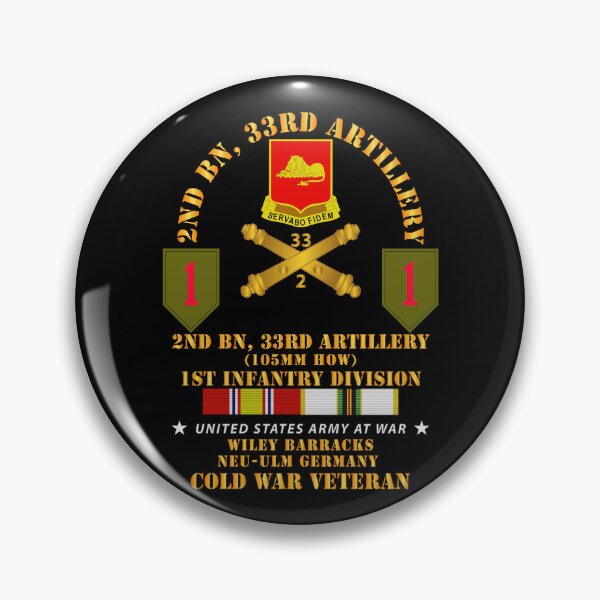 Item preview, Army - 2nd Bn 33rd Artillery - 1st Inf Div - Germany w COLD SVC designed and sold by Military Insignia Products.