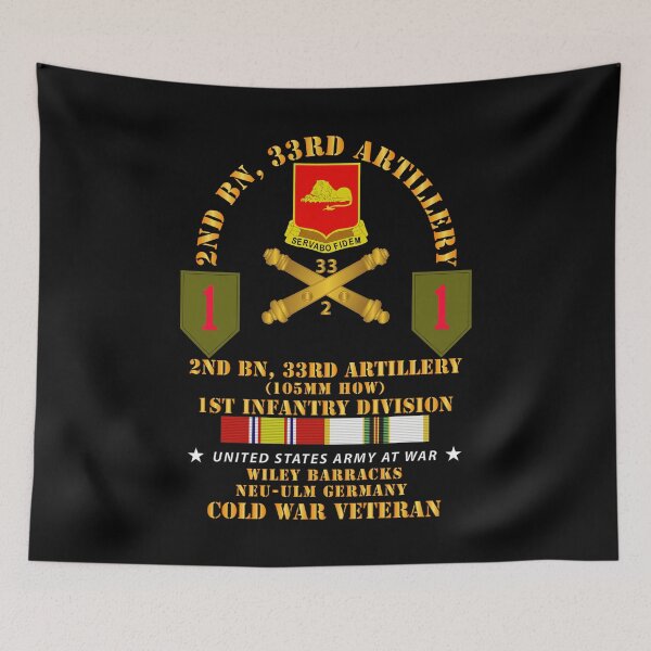 Item preview, Army - 2nd Bn 33rd Artillery - 1st Inf Div - Germany w COLD SVC designed and sold by Military Insignia Products.