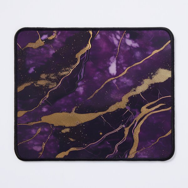 Item preview, Dark Purple Marble Texture with Gold Flecks designed and sold by BirdsnStuff.
