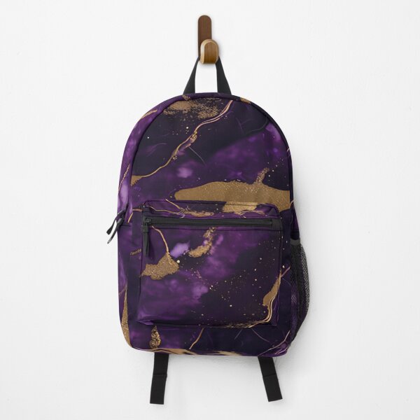 Item preview, Dark Purple Marble Texture with Gold Flecks designed and sold by BirdsnStuff.