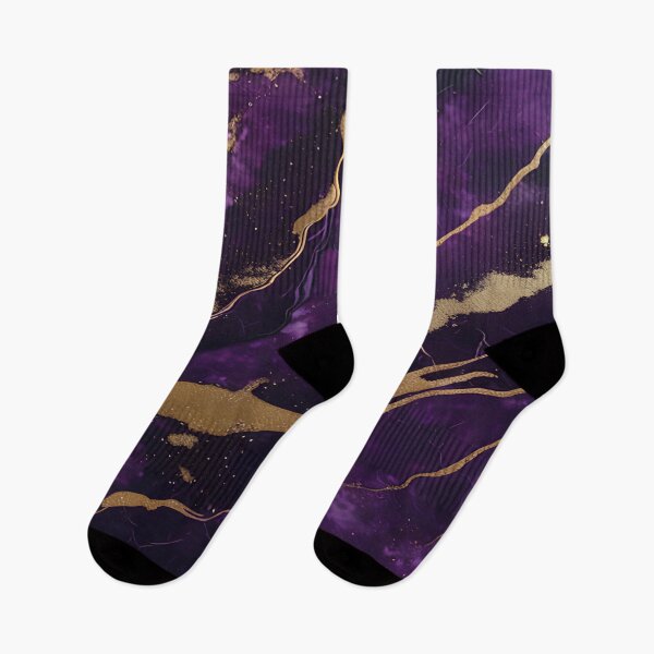 Item preview, Dark Purple Marble Texture with Gold Flecks  designed and sold by BirdsnStuff.