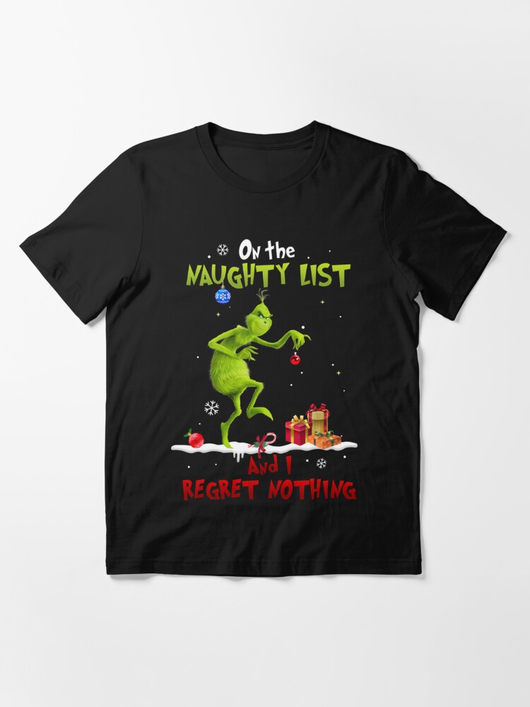 Naughty Nice Mean Grinch Funny Christmas Shirt - Trends Bedding